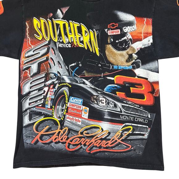Vintage Dale Earnhardt Southern Steel Chevy NASCAR AOP T-Shirt - Picture 2 of 6